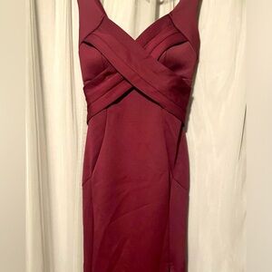 Long red formal dress